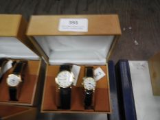 Two Pair of Ladies & Gents Wristwatches with Black