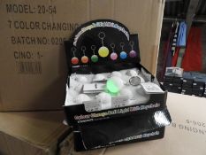 Carton of 288 Seven Colour Change Ball Light Keych