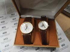 Two Pair of Ladies & Gents Wristwatches with Faux