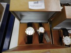 Two Pair of Ladies & Gents Wristwatches with Black