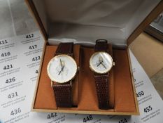 Two Pair of Ladies & Gents Wristwatches with Faux