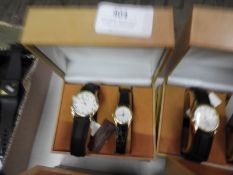 Two Pair of Ladies & Gents Wristwatches with Black