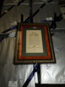 Eight Gift Wrapped Italian Style Inlaid Photo Fram