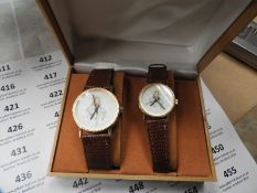 Two Pair of Ladies & Gents Wristwatches with Faux