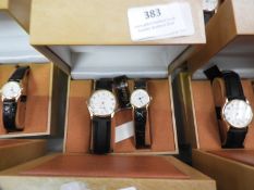 Two Pair of Ladies & Gents Wristwatches with Black