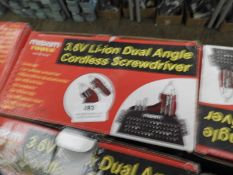 Two Maxim Dual Angle Cordless Screwdriver Kits wit