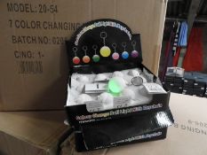 Carton of 288 Seven Colour Change Ball Light Keych