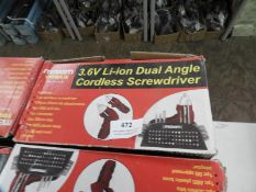 Two Maxim Dual Angle Cordless Screwdriver Kits wit