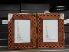 Six Italian Style Twin Photo Frames