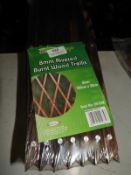 Eight 180x30cm Burnt Wood Garden Trellises