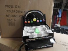 Carton of 288 Seven Colour Change Ball Light Keych