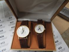 Two Pair of Ladies & Gents Wristwatches with Faux