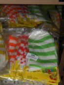 4x12 Packs of Ladies Striped Socks