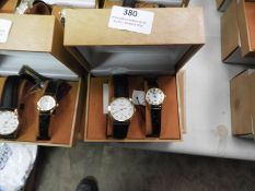Two Pair of Ladies & Gents Wristwatches with Black
