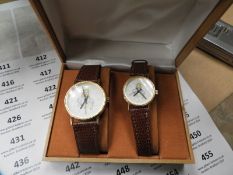 Two Pair of Ladies & Gents Wristwatches with Faux