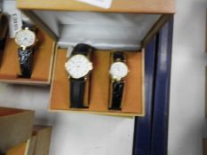 Two Pair of Ladies & Gents Wristwatches with Black