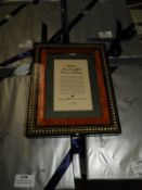 Eight Gift Wrapped Italian Style Inlaid Photo Fram