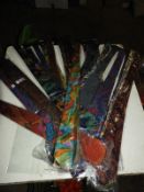 Approximately 100 Pure Silk Ties in Assorted Colours and Styles