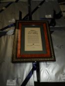 Eight Gift Wrapped Italian Style Inlaid Photo Fram