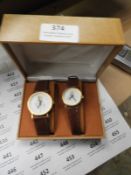 Two Pair of Ladies & Gents Wristwatches with Faux