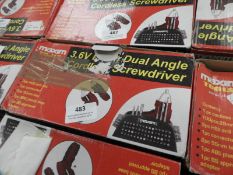 Two Maxim Dual Angle Cordless Screwdriver Kits wit