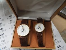 Two Pair of Ladies & Gents Wristwatches with Faux