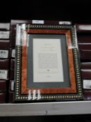 Eight 5x7 Inlaid Italian Style Photo Frames