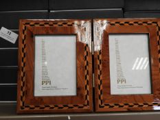 Six Italian Style Twin Photo Frames