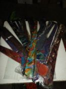 Approximately 100 Pure Silk Ties in Assorted Colou