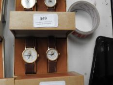 Two Pair of Ladies & Gents Wristwatches with Faux