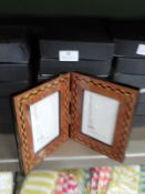 Six Inlaid Italian Style Twin Photo Frames