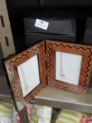 Six Inlaid Italian Style Twin Photo Frames