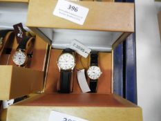 Two Pair of Ladies & Gents Wristwatches with Black