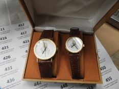 Two Pair of Ladies & Gents Wristwatches with Faux