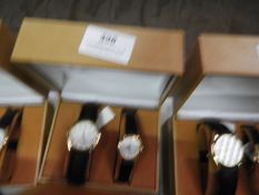 Two Pair of Ladies & Gents Wristwatches with Black
