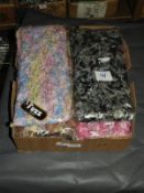 Ten Ladies Assorted Fuzz Scarves