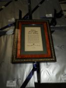 Eight Gift Wrapped Italian Style Inlaid Photo Fram