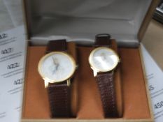 Two Pair of Ladies & Gents Wristwatches with Faux