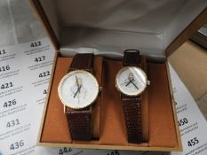 Two Pair of Ladies & Gents Wristwatches with Faux
