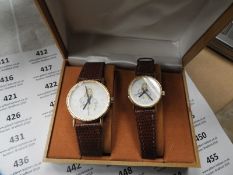 Two Pair of Ladies & Gents Wristwatches with Faux
