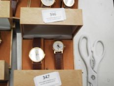 Two Pair of Ladies & Gents Wristwatches with Faux