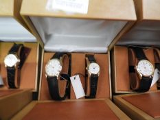 Two Pair of Ladies & Gents Wristwatches with Black