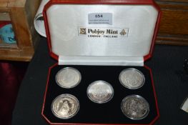 Cased Set of Five 