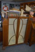Art Deco Style Glazed Front China Cabinet