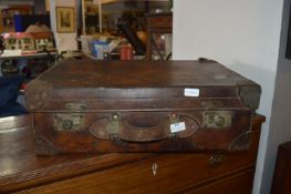 Vintage Leather Suitcase