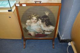 Firescreen Depicting Children