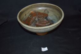 Studio Pottery Vase Stamped T.B. (AF)