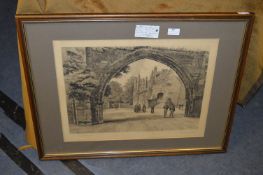 Local History Print - Priory Gatehouse