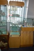 Glazed Display Cabinet on Wooden Base