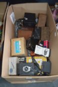 Large Collection of Vintage Cameras, Box Brownies, etc.